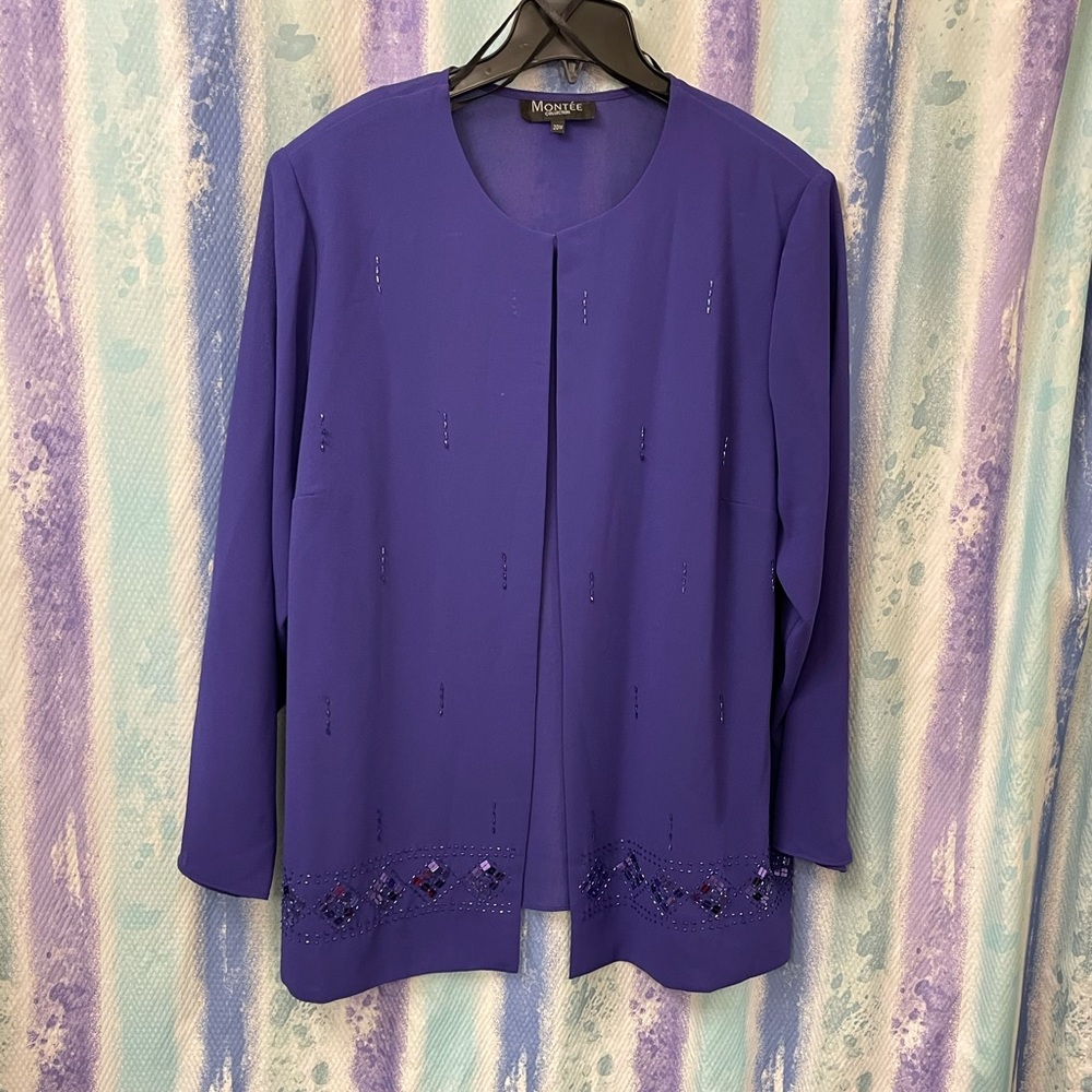 Violet Monteè collection long blazer jacket